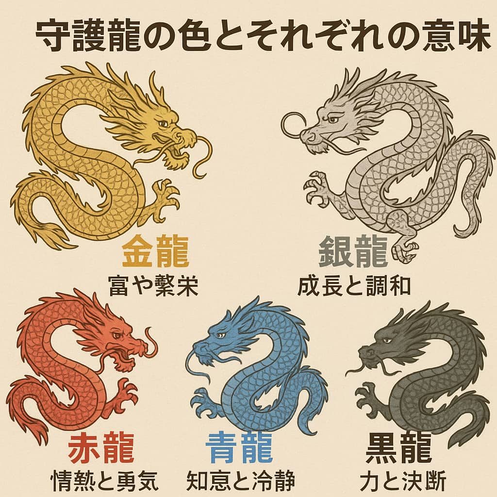 守護龍の色別シンボルの一覧