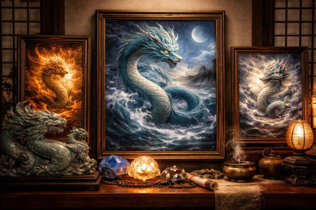 守護龍の郷の龍アート作品のイメージ画像