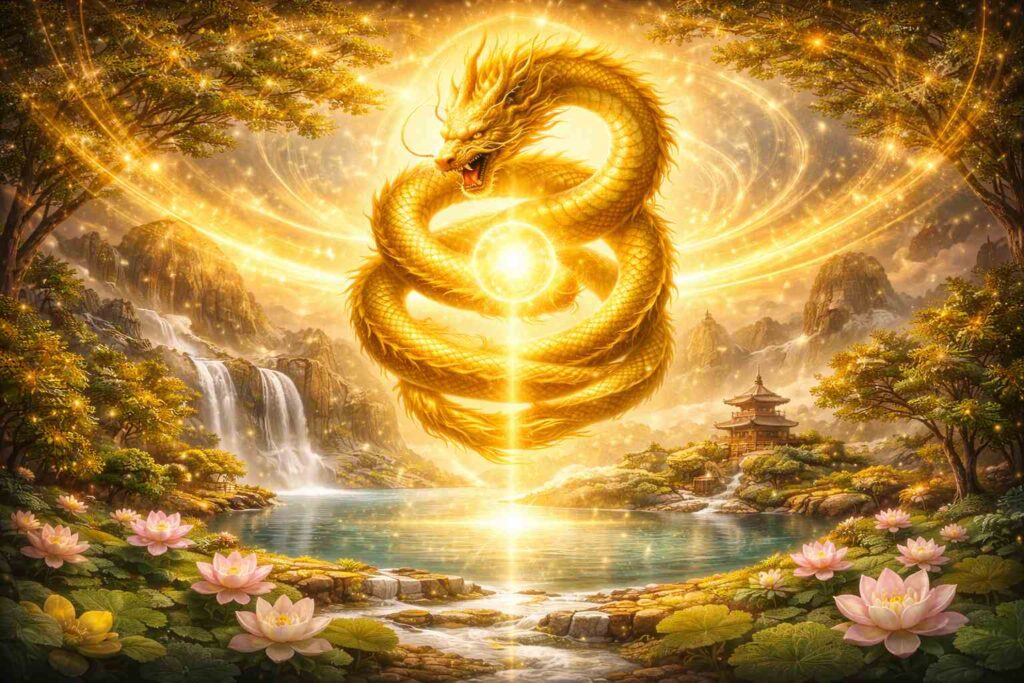 黄龍スピリチュアルの意味と安定したエネルギーを表したイメージ