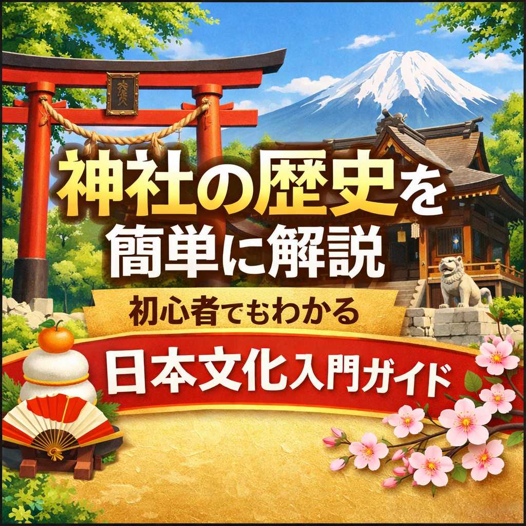 神社の歴史と鳥居のある日本文化を表現した風景イメージ