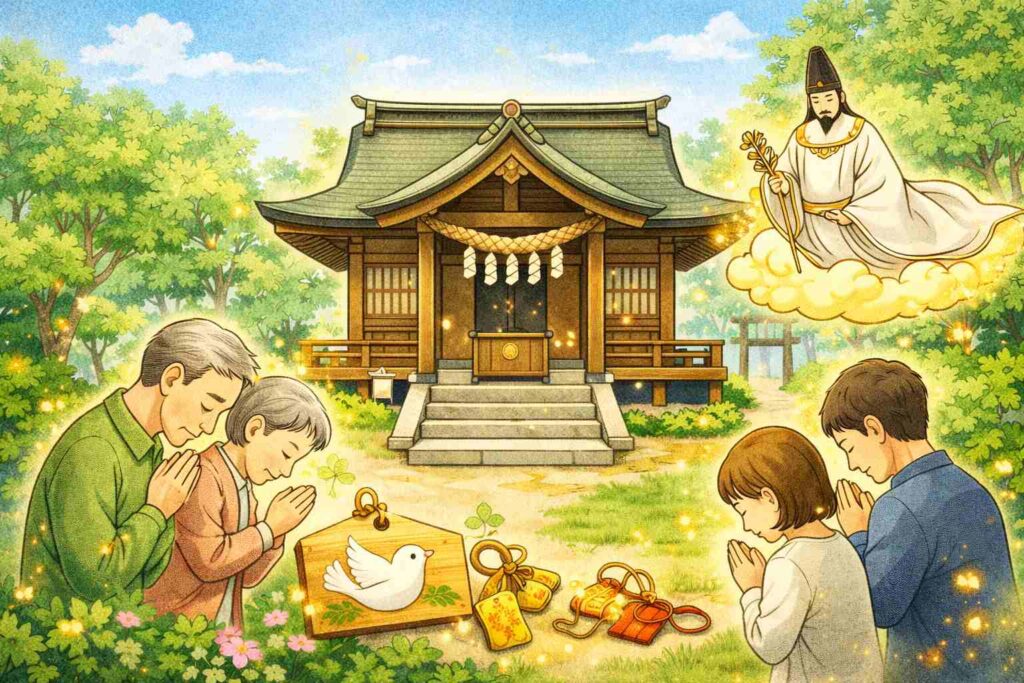 神社とは何かを初心者向けに解説するイメージ